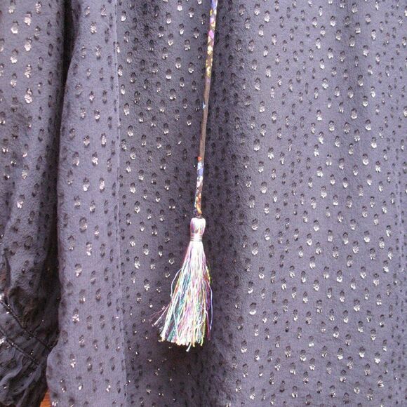 Robert Graham Silk Blend Sheer Boho Top - Picture 5 of 10